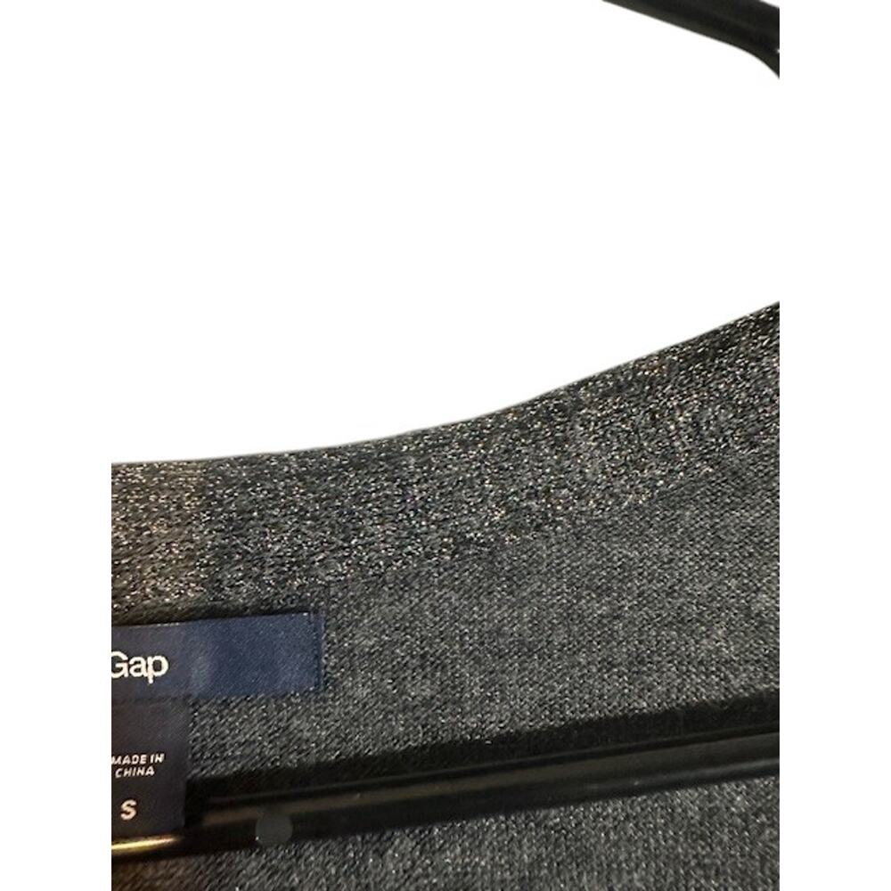 Gap Button Down V-Neck Long Sleeve Wool Blend Cardigan Dark Gray Women Sz S - Picture 8 of 9
